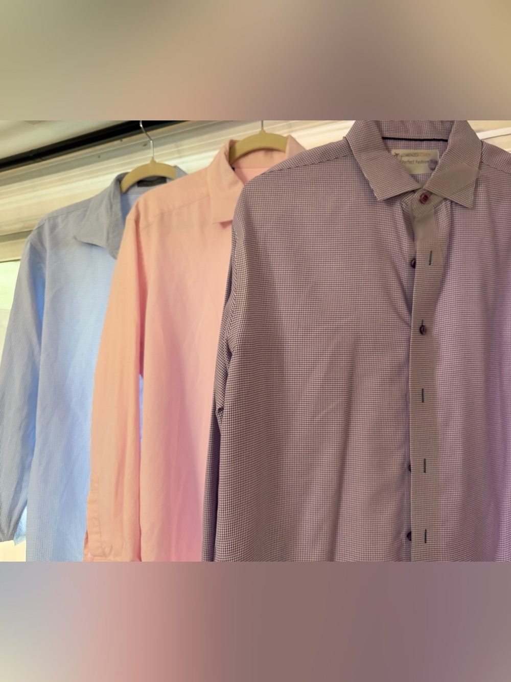 Lorenzo Uomo, David Donahue Set of Three Men's Dress Shirts Size Large